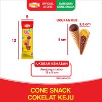 Gambar HAPPY TIME - CONE SNACK MINI VARIANT RASA COKELAT KEJU KEMASAN KARTON [1 KARTON ISI 12 RENCENG 7GR] dari Happy Time Food Kota Administrasi Jakarta Barat 4 Tokopedia