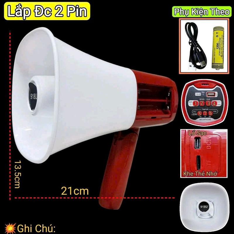 LOA RAO TỐT XỊN MÃ 918U THU PHÁT BÁN HÀNG RONG 2 PIN SIÊU TO SIÊU RÕ(lưu ý : sản phẩm bao gồm 1 cục pin +1 dây sạc đi theo loa)