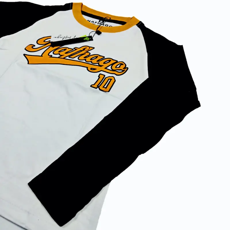 Nafhago Baju Kaos Reglan Anak Lengan Panjang Umur 1-12 Tahun Combed Distro Cotton 2