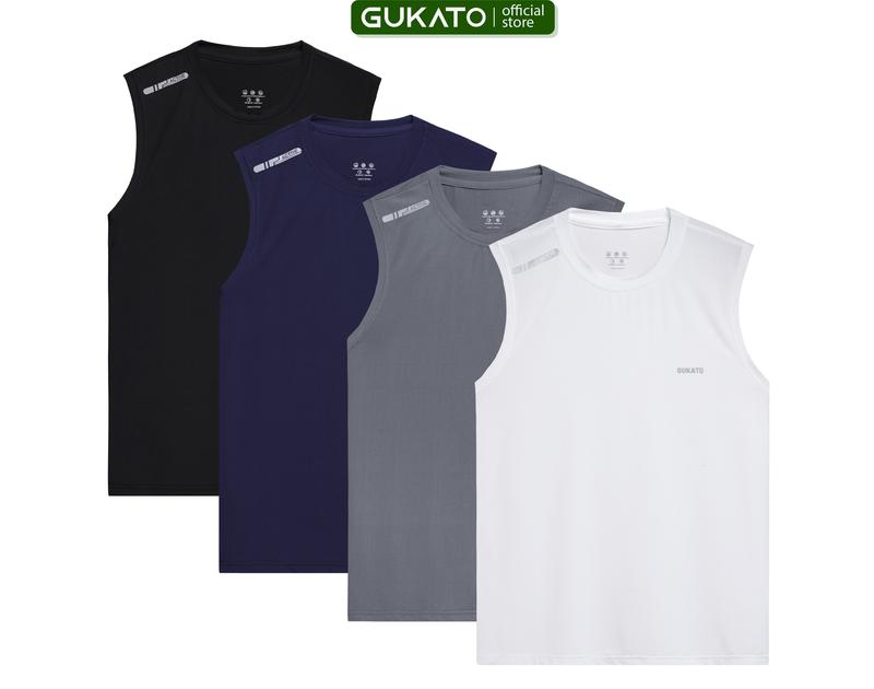 [COMBO 4 Áo ] Áo 3 Lỗ Thể Gukato Vải Thun Lạnh Thông Hơi, co giãn 4 chiều, Áo Sát Nách Thể Thao Nam Menswear