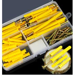 Plastic Expansion Wall Plug & Self-Tapping Screw Kit – 6mm X 50mm, 50-Piece Set For Concrete & Brick