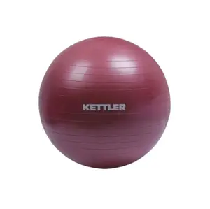 Kettler Gym Ball 55/65cm maroon and grey (with hand pump)