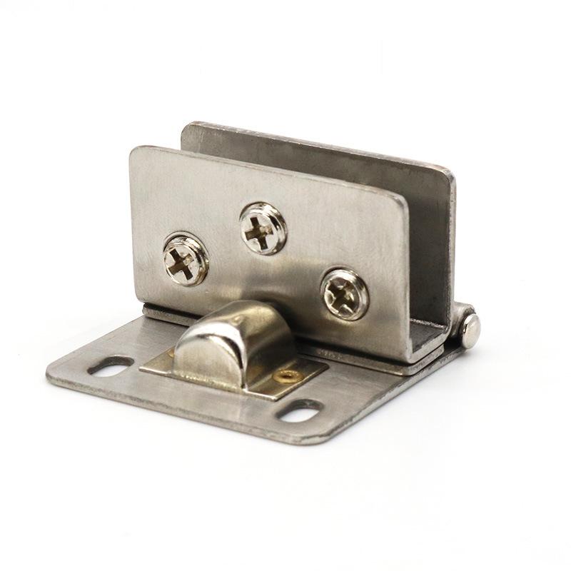 Engsel Jepit Kaca ke Kaca Stainless Steel untuk Pintu Etalase Toko dan Lemari Kaca Kabinet Anti Karat Tahan Beban Berat Mudah Dipasang Kualitas Premium Ready Stock COD Cepat Kirim Garansi Produk Original