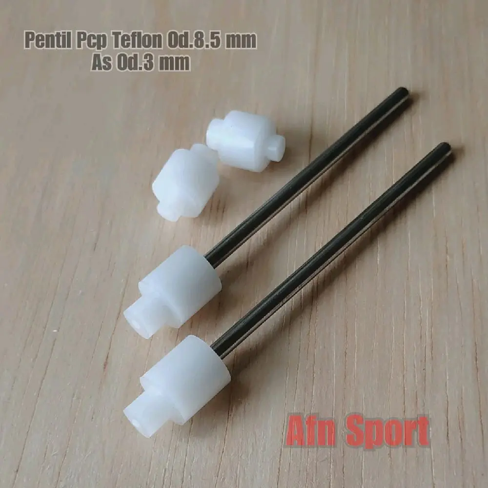 Pentil valve teflon putih datar od.8,5 mm (As.3/3,5/4mm)