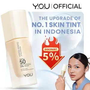[NEW UPGRADED] YOU Cloud Touch Perfect Coverage Blurring Skin Tint 3% Niacinamide Brightening For ALL Skin Sensitive Skin Oily Acne Prone Skin Perfect Coverage Liquid Foundation Serum Tint 24h Matte skin tinted foundation bb cream