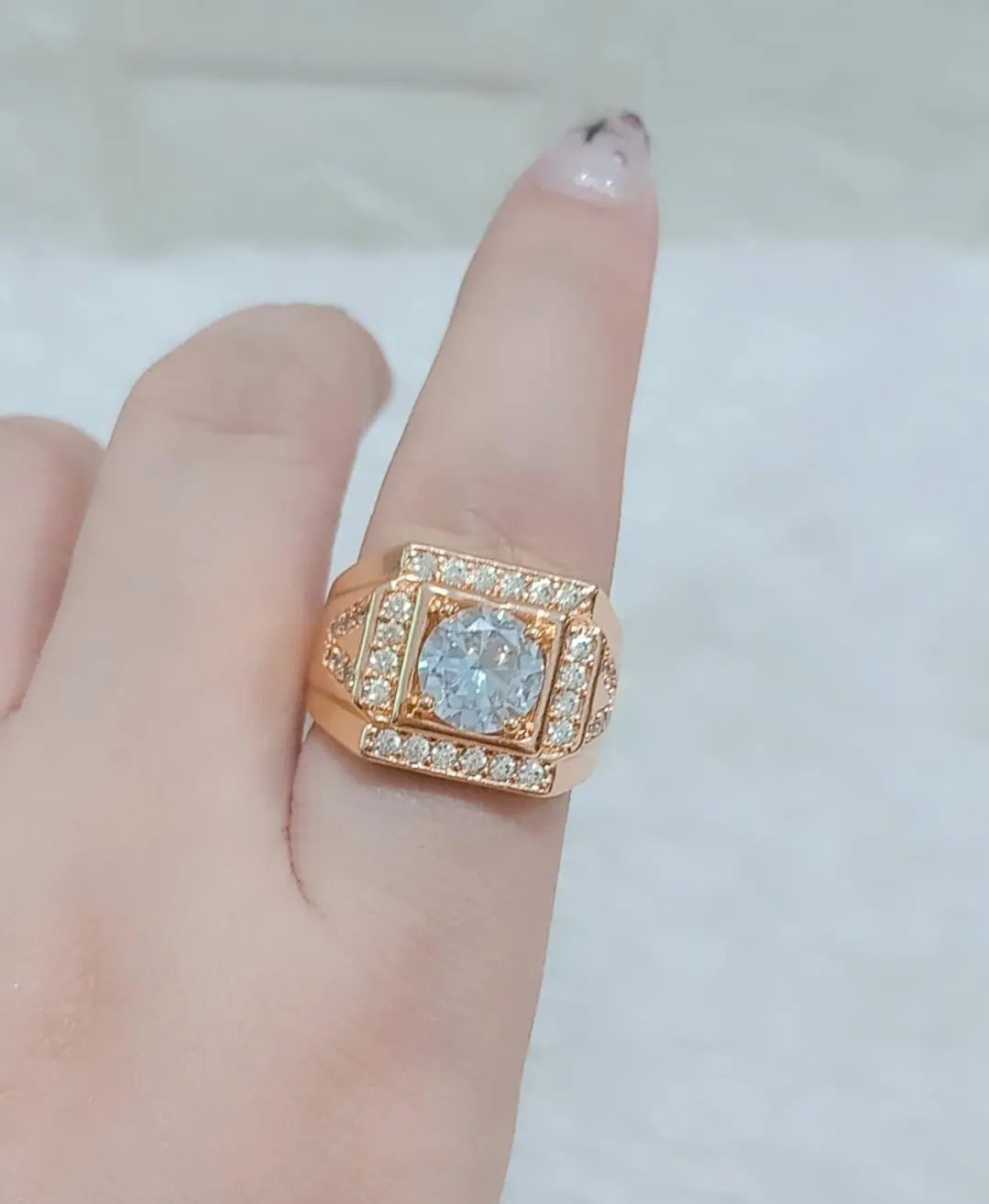 CINCIN COWOK PRIA MODEL MEWAH KEREN Emas Perhiasan