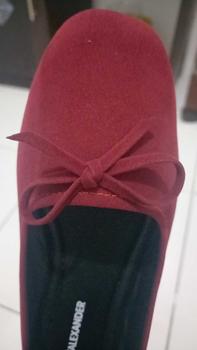 Product Review of Raitalexander - Anna Red Suede Flatshoes from i**h 2
