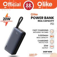 Gambar Olike P12 Powerbank Nano 9000 mAh 20W Built-in Cable Fast Charging LED Display PD Type-C QC SFC dari Liem Group Kota Administrasi Jakarta Barat 1 Tokopedia