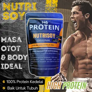 Susu Protein Kedelai Coklat 1KG Whey Protein 100% Penambah Masa Otot - Whey Protein Bubuk Kedelai Bubuk Protein Organik Penambah Masa Otot 500 Gram