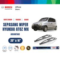 Gambar Bosch Sepasang Wiper Mobil Hyundai Atoz MX 2001-2003 Advantage Size 20 dan 16 Inci dari Bosch Automotive Kab. Bekasi 1 Tokopedia