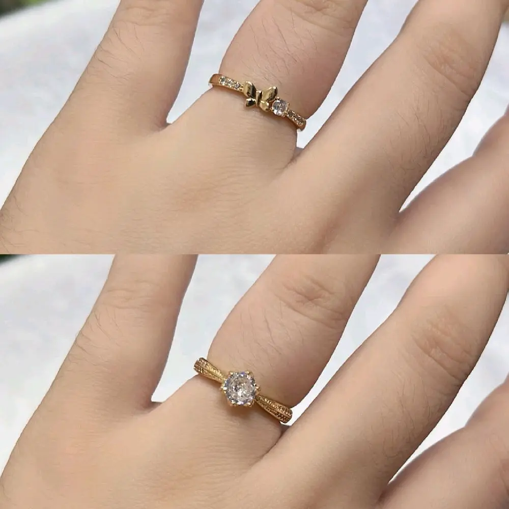 New!! Cincin Soliter Gold Mas muda Simpel dan Elegan