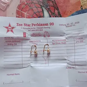 Tebus Murah Anting E. M. A. S Muda Model Desy Mata Satu Wanita Gold Ukuran 16 Dewasa Anak Bisa Pakkek Earrings kekinian