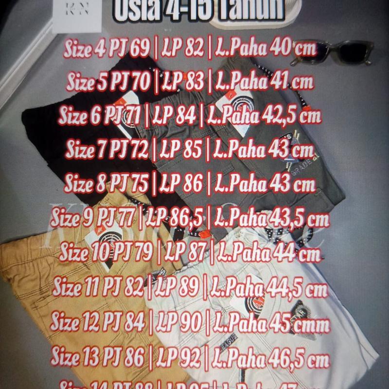 Celana Kargo Anak Cowok usia 4-15 Tahun / Celana Chinos Panjang Anak / Celana Anak Murah / Celana Chinos Cargo Anak Laki- Laki / Celana Jeans Anak Laki / Celana Jeans Panjang Anak Tali Pinggang /  Celana Panjang Anak Cowok Fashion Bordir Terbaru Abu-Abu 8