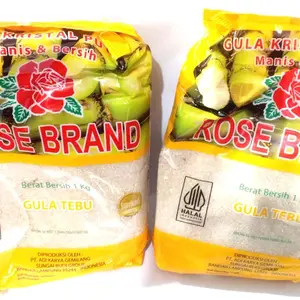 2 pcs Gula Rose Brand kemasan per 1 kg  exp 2027