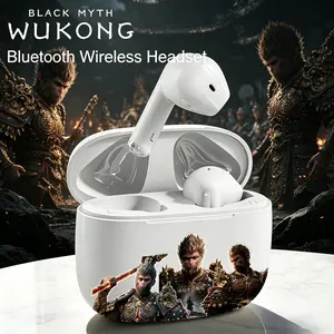 Black Myth Wukong Headset Bluetooth DIY Waterproof dengan Noise Canceling & Kualitas Suara Hi-Fi untuk iPhone & Android Baterai 20 Jam Desain Kokoh Audio Elektronik Telepon Earphones Mic & Amplifier Wireless Bluetooth 5.3 Type-C
