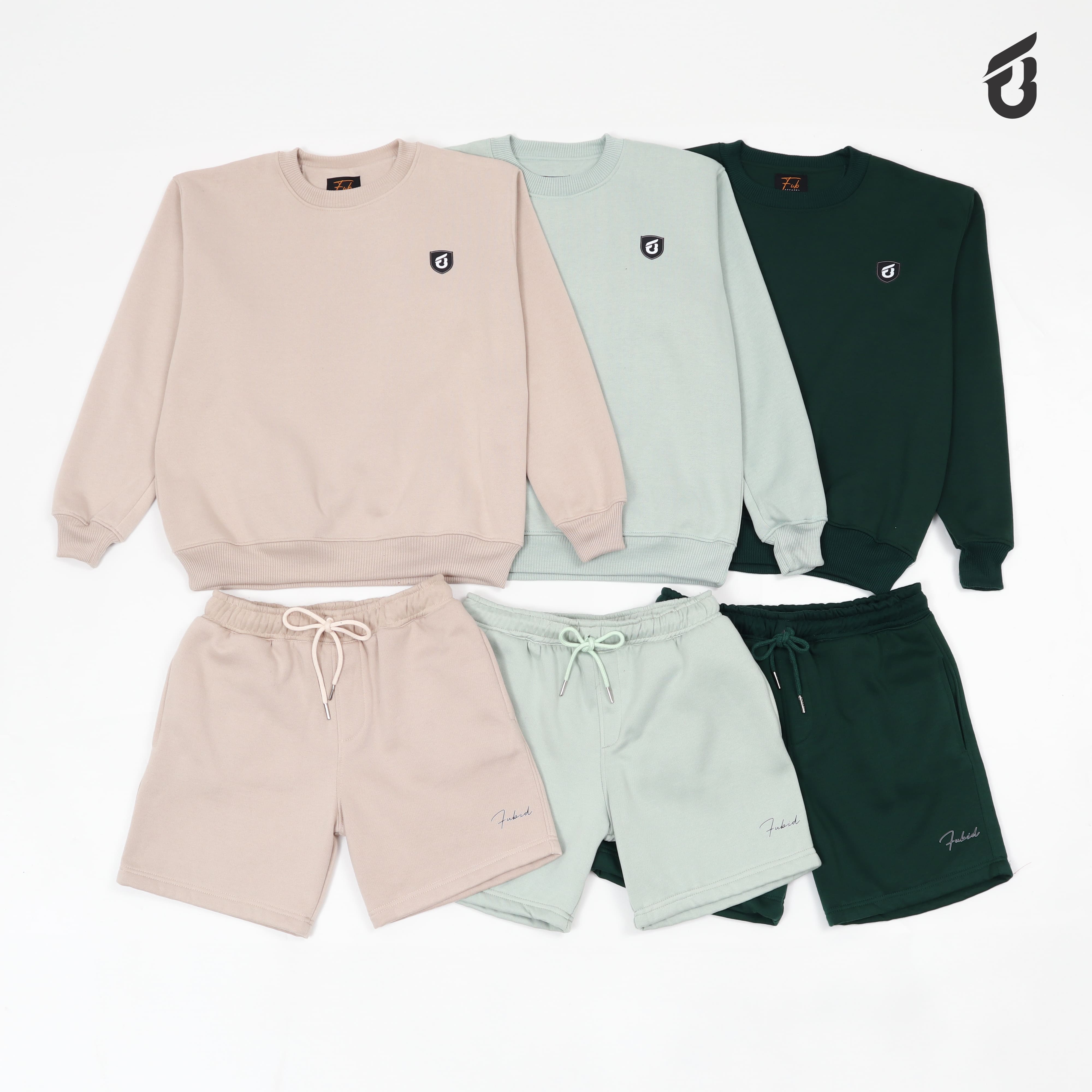 (Beli Lokal) V3 Satu Stel FUB Crewneck Broadshort Premium Unisex