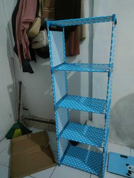 Product Review of Rak Buku Portable 4 Susun  - Rak Buku Aesthetic from D**h 0