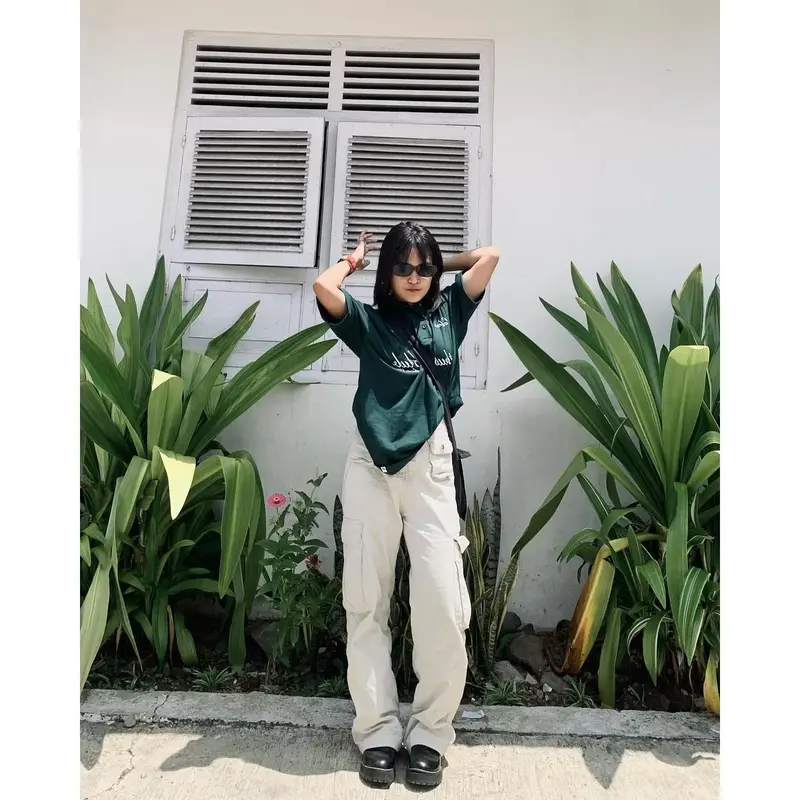 OOTDSUPPLY Oversize Polo Shirt Enthusiast Clubs Dark Army l Kaos Polo Pria dan Wanita OVZ-PS009 3