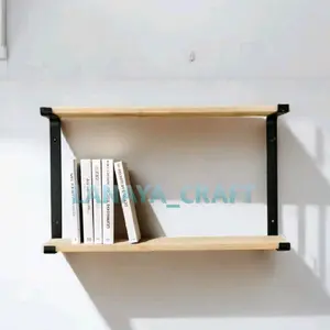 Rak Dinding Kayu Lebar 10cm - Tempat Penyimpanan Model Minimalis - Ambalan Aeshtetik Kuat Dan Kokoh