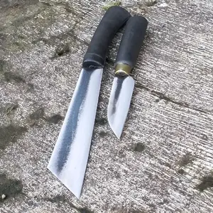 Pisau Dapur Bahan Baja HSS Kuat dan Tajem dengan Pegangan Hitam Tahan Lama