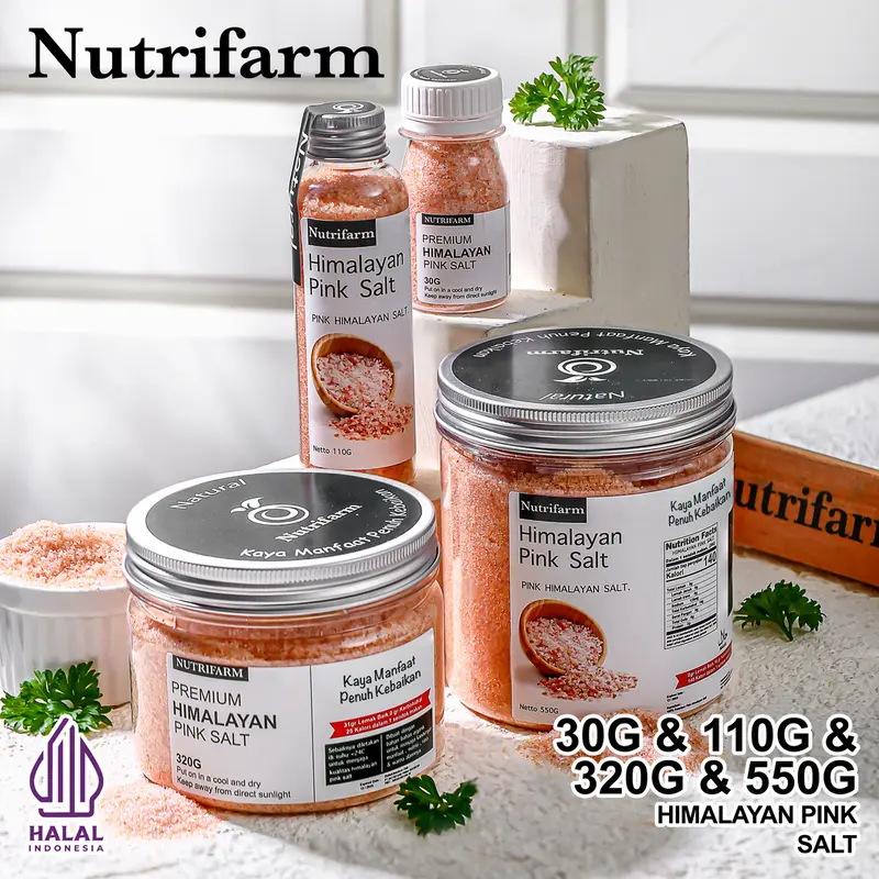 Garam Himalaya Asli NUTRIFARM 30 Gram untuk Masakan Alami - Natural 0