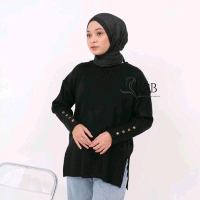 KRB | Outer Inara Kancing | Rajut | Knitwear | Oversize | Sweater Rajut Wanita | 7