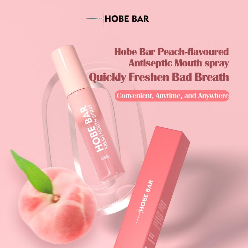 Product Introduction of HOBE BAR Probiotic Oral Spray - Sugar-Free, Alcohol-Free, and Preservative-Free, Peach Mint Flavor for Fresh Breath (20 ml) hobe  bar pewangi mulut semprot mouth spray parfum  mulut Liquid 17