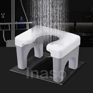 Inaso Kursi Toilet Duduk Kursi WC Pispot BAB Dudukan Closet Jongkok Tempat Duduk Kamar Mandi Portable Foldable Plastik Multifungsi HSB682