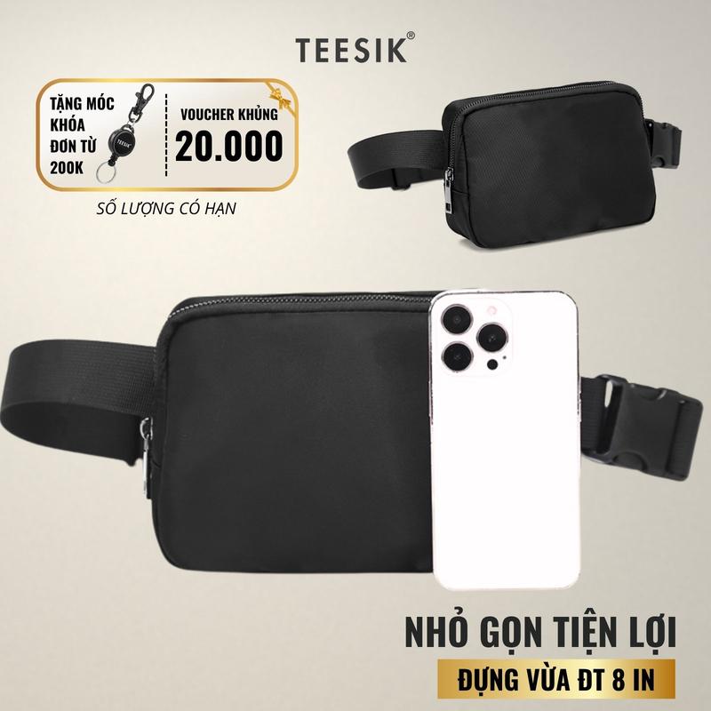  Túi đeo chéo túi đeo trước ngực nam TEE SIK túi nam túi mini đen chống nước đựng vừa điện thoại thời trang Hàn Quốc Đeo Vai TS58 