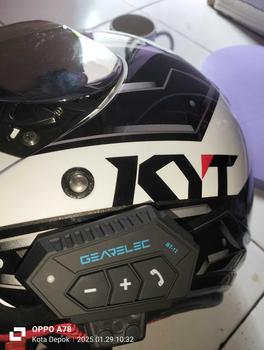 Product Review of GEARELEC BT12 Bluetooth 5.0 Helm Sepeda Motor Headset Suara Bass Tahan Air from ⓨ**💜 2