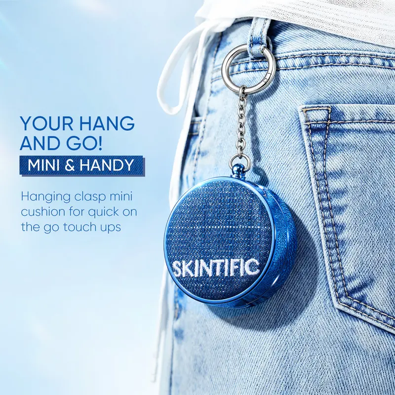 [New on 10.10 ]SKINTIFIC Mini Denim Cushion Cushion 12H Perfect Stay ...