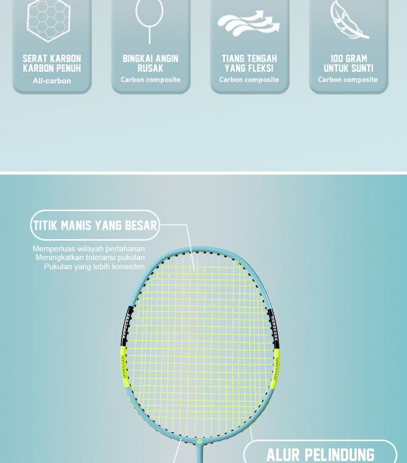 ALPSPORT SZZ 4U 21-28lbs Raket Bulutangkis Full Carbon Fiber Tali Pegangan G5 Cocok untuk Pelajar dan Pemula Olahraga Badminton Ringan Seimbang ALPSPORT SZZ 4U 21-28lbs Raket Bulutangkis Full Carbon Fiber Tali Pegangan G5 Cocok untuk Pelajar dan Pemula Olahraga Badminton Ringan Seimbang