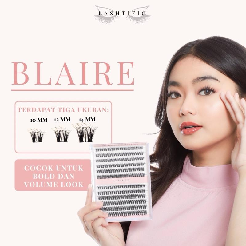 LASHTIFIC Bulumata palsu Blaire S04 Individual Lashes Cluster Lash Fake Lash 10-14mm | Set | Lem + Remover | Eyelash Extension bulu mata tempel 1