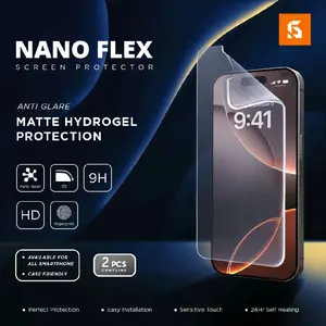 GSOL Nano Flex MATTE [WAJIB TULIS TIPE HP DI CATATAN] Anti Glare Screen Protector semua tipe Handphone anti gores hydrogel - BUKAN TEMPERED GLASS Buy 1 Get 1 Dapat 2 Pcs Anti Gores Layar