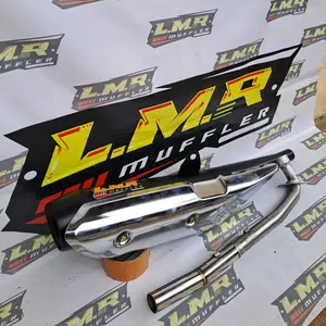 Knalpot standar racing supra 125 fi pnp di astea,c70,supra dll Motorcycle Mesin Slincer Sporty Tameng