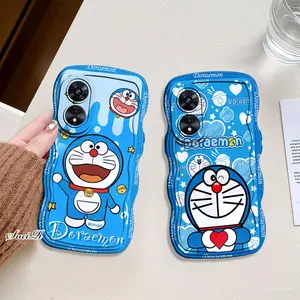 YS-1121136 case gelombang untuk type  OPPO A3 PRO 5g A60 4G A18 A38 A17 A17K A58 4G A58 5G A78 4G A78 5G A98 5G A3X A3 2024 sofcase bermotif DORAEMON