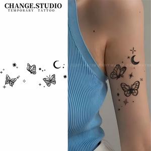 Hình Xăm Tạm Thời, Thiết Kế Hình Xăm Bướm, Kéo Dài Trong 15 Ngày, Không Thấm Nước, Không Lo Rạn, Chống Ma Sát Miếng Dán Hình Xăm