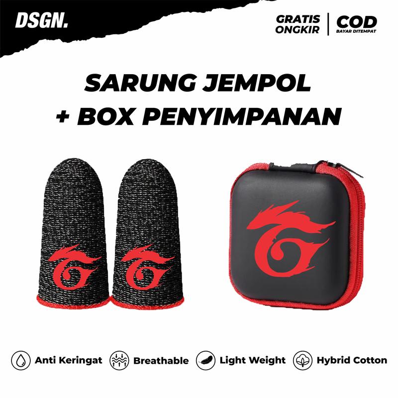 Product Introduction of SARUNG JEMPOL FF GARENA ANTI BASAH MURAH + BOX POUCH PREMIUM Accessories Game Controller 1