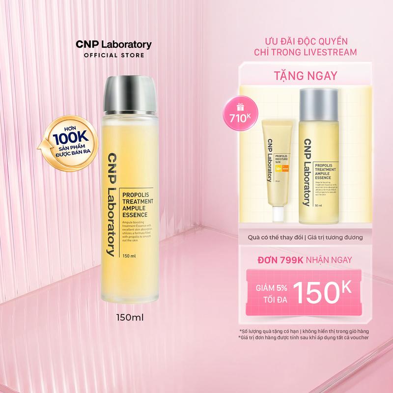 [CNP Laboratory Official x KOL] Nước thần keo ong dưỡng da giúp phục hồi làn da CNP Laboratory Propolis Treatment Ampule Essence 150ml