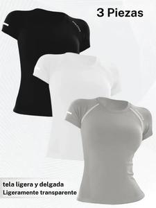 Camiseta deportiva de manga corta para mujer, transpirable y suave, ropa atlética cómoda para mujeres, ideal para entrenamientos y estilos de vida activos