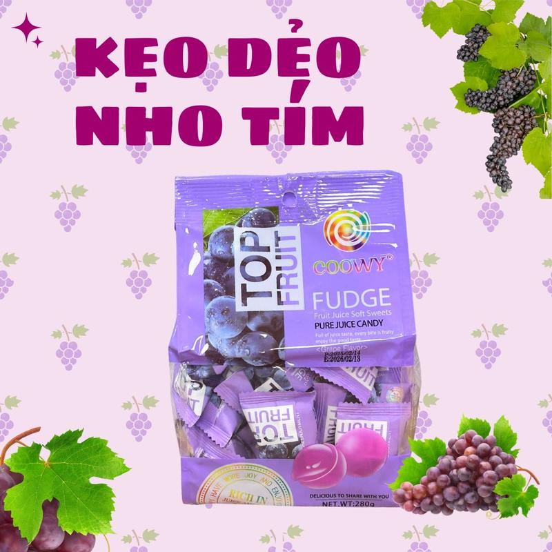 Kẹo dẻo trái cây Coowy TOP FRUIT COOWY xoài, hỗn hợp 280g 7