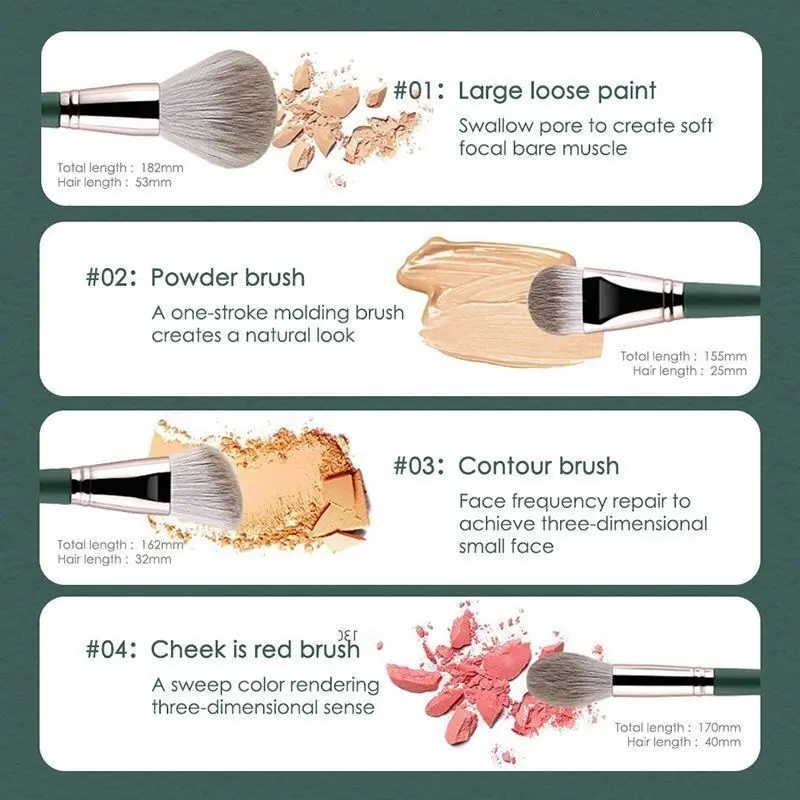 Set 15 Pcs Kuas Makeup Profesional Bulu Lembut Gagang Perak Kuas Rias Wajah Lengkap untuk Pemula