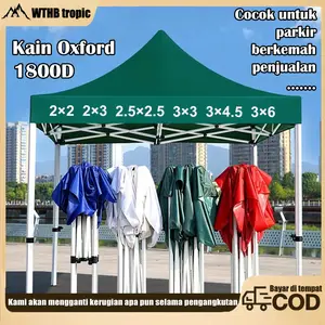 Tenda lipat  Pengiriman dari Surabaya  2x2/3x3/3x6 Tenda Lipat Jualan tenda jualan 1300D Outdoor Portable Waterproof Bazar Tenda Jualan Pameran Dagang Set si