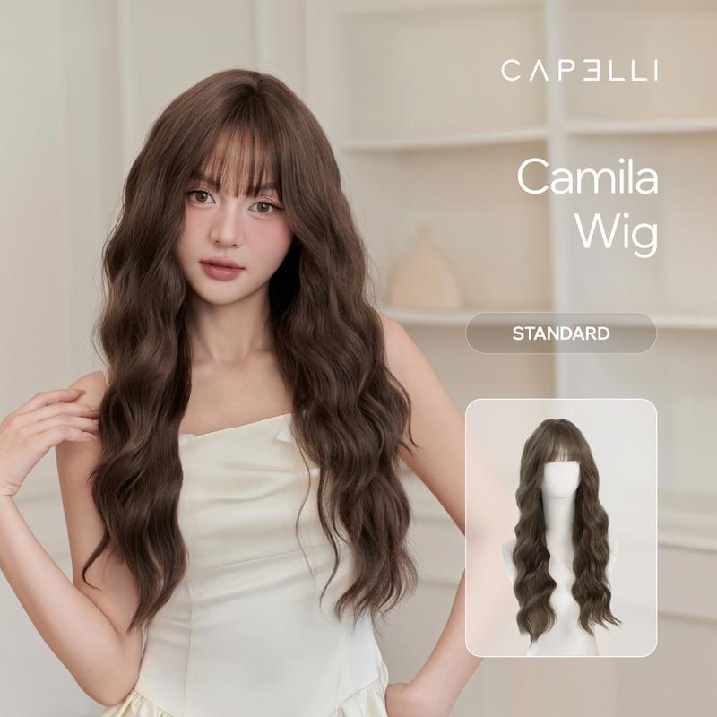  Tóc Giả Nguyên Đầu CAPELLI Xoăn Sóng Mái Thưa Camila Wig 