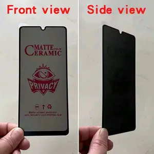 For Vivo Y11 Y12 Y12i Y15 Y16 Y17 Y18 Y19 Spy ceramic anti privacy  Tempered glass anti privasi gelap