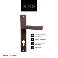 Gambar Gagang Pintu - Handle Pintu SES Aluminium 218 Brown dari SES Official Store Kota Administrasi Jakarta Utara 1 Tokopedia