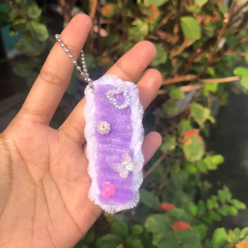 Gantungan kunci INISIAL NAMA kawat bulu | gantungan kunci kawat bulu Ganci 3