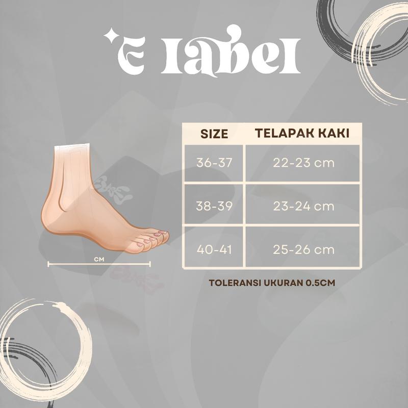 Product Introduction of E Label - Swiss Sandal Selop Karet Wanita Sandal Slip On Fashion Wanita Kekinian Anti Slip Sendal 0