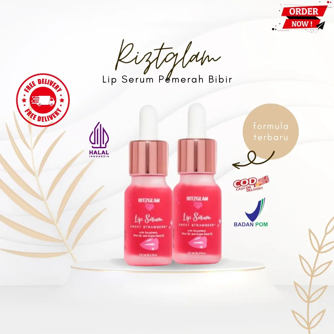 Ritzglam (lip serum) | Lip serum bibir mencerahkan, membuat bibir tampak lebih sehat