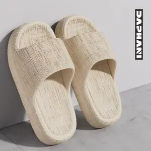 Sendal Wanita Warna Solid Minimalis Jelly Karet Indoor / Sendal Satu Garis Rumah (Model Anti-Slip Karet Lunak) Ukuran 36-41 Sandal Shoes